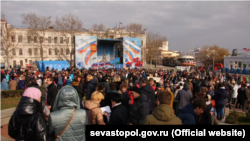 Митинг в поддержку внешнеполитического курса Владимира Путина в Севастополе, 3 февраля 2018 года