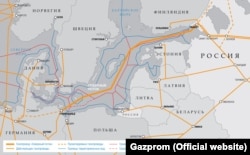 Расейскія газаправоды ў паўночнай Эўропе