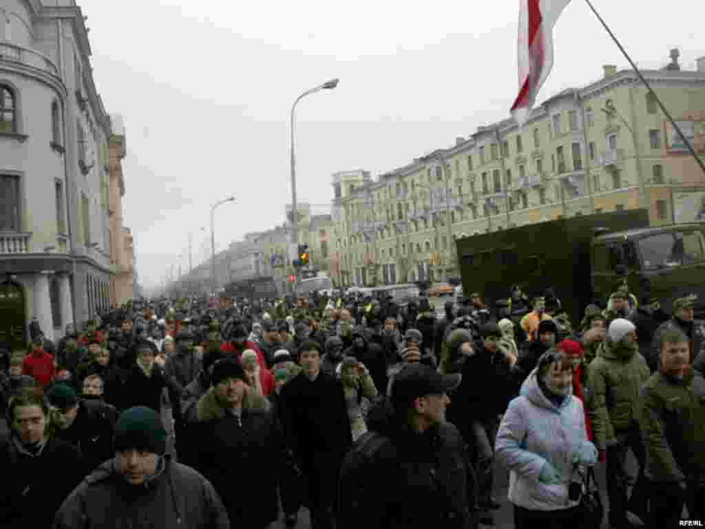 Мітынг і шэсьце прадпрымальнікаў, 21 студзеня