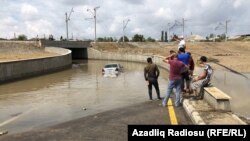 Bakıda tuneli su basıb